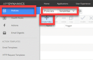 appdynamics new policy